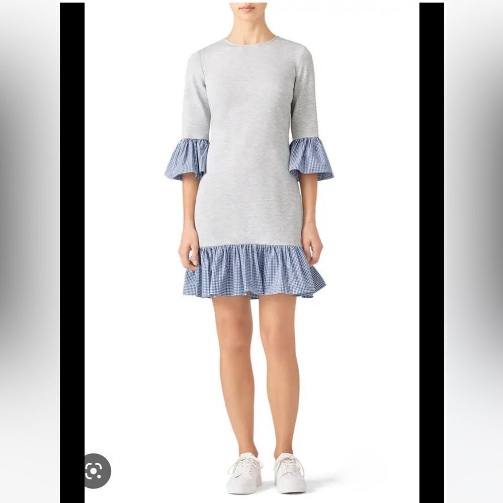 Slate & Willow // Gingham Ruffle Dress